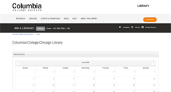 Desktop Screenshot of libcal.colum.edu