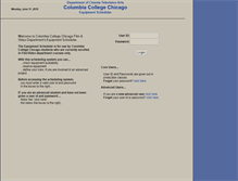 Tablet Screenshot of filmscheduler.colum.edu