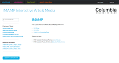 Desktop Screenshot of imamp.colum.edu