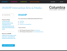 Tablet Screenshot of imamp.colum.edu