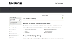 Desktop Screenshot of catalog.colum.edu